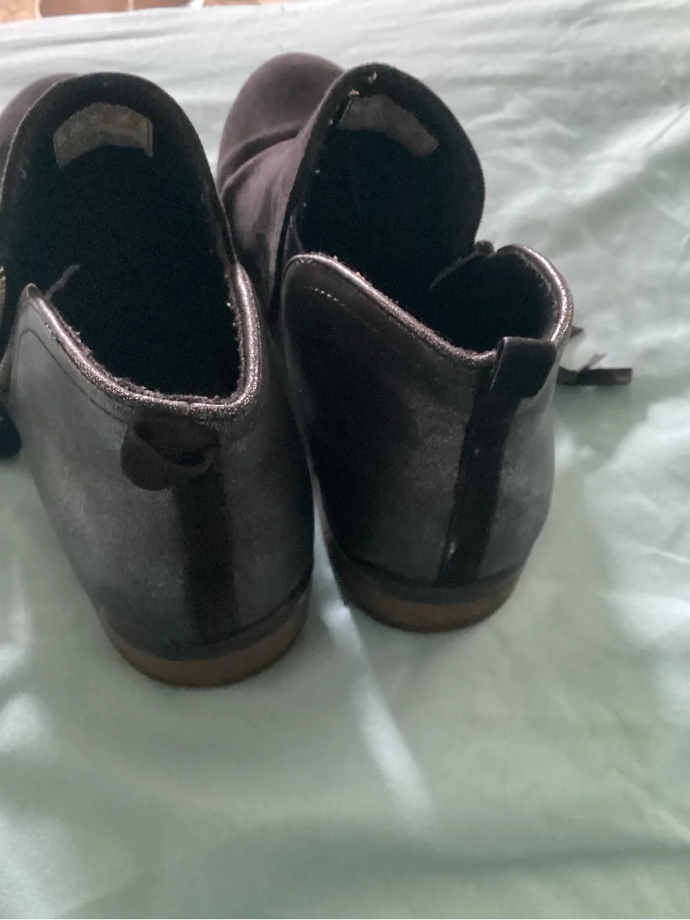 Black Suede Women's Ankle Booties - Classic Slip-On Style